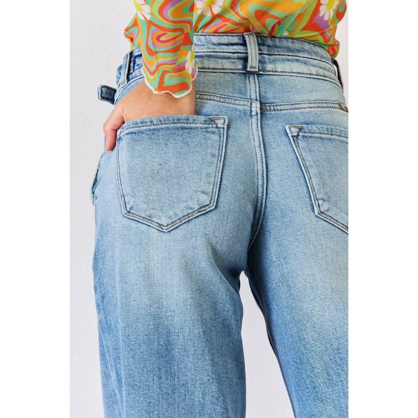 Kancan High Waist Wide Leg Jeans